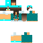 Minecraft skin texture, 64x64 pixels