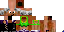 Minecraft skin texture, 64x32 legacy pixels
