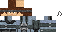 Minecraft skin texture, 64x32 legacy pixels