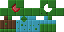 Minecraft skin texture, 64x32 legacy pixels