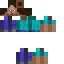 Blue Minecraft skin texture, 64x64 pixels