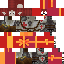 Minecraft skin texture, 64x64 pixels
