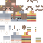Minecraft skin texture, 64x64 pixels