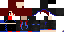 Minecraft skin texture, 64x32 legacy pixels