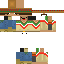 Minecraft skin texture, 64x64 pixels