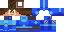 Minecraft skin texture, 64x32 legacy pixels