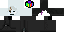Minecraft skin texture, 64x32 legacy pixels