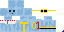 Minecraft skin texture, 64x32 legacy pixels