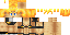 Minecraft skin texture, 64x32 legacy pixels