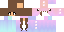 Minecraft skin texture, 64x32 legacy pixels