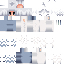 Minecraft skin texture, 64x64 pixels