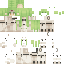 Green orange Minecraft skin texture, 64x64 pixels