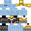 Blue Minecraft skin texture, 64x64 pixels