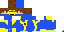 Minecraft skin texture, 64x32 legacy pixels