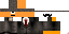 Minecraft skin texture, 64x32 legacy pixels