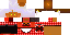 Minecraft skin texture, 64x32 legacy pixels