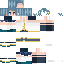 Minecraft skin texture, 64x64 pixels