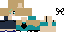 Minecraft skin texture, 64x32 legacy pixels
