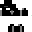 Black Minecraft skin texture, 64x64 pixels