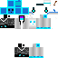 Minecraft skin texture, 64x64 pixels