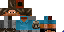 Minecraft skin texture, 64x32 legacy pixels