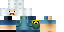 Classic Minecraft skin texture, 64x32 legacy pixels