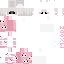 White Minecraft skin texture, 64x64 pixels