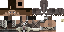 Minecraft skin texture, 64x32 legacy pixels