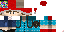 Minecraft skin texture, 64x32 legacy pixels