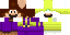 Minecraft skin texture, 64x32 legacy pixels