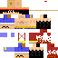 Minecraft skin texture, 64x64 pixels