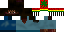 Minecraft skin texture, 64x32 legacy pixels