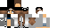 Minecraft skin texture, 64x32 legacy pixels
