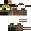 Minecraft skin texture, 64x64 pixels