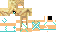 Minecraft skin texture, 64x32 legacy pixels