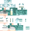 Minecraft skin texture, 64x64 pixels