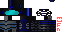 Minecraft skin texture, 64x32 legacy pixels
