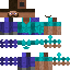 Minecraft skin texture, 64x64 pixels