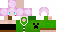 Minecraft skin texture, 64x32 legacy pixels