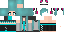 Minecraft skin texture, 64x32 legacy pixels