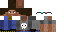 Minecraft skin texture, 64x32 legacy pixels