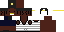 Minecraft skin texture, 64x32 legacy pixels