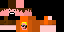 Minecraft skin texture, 64x32 legacy pixels
