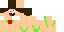 Minecraft skin texture, 64x32 legacy pixels