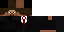 Minecraft skin texture, 64x32 legacy pixels