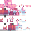 Minecraft skin texture, 64x64 pixels