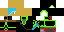 Minecraft skin texture, 64x32 legacy pixels