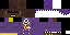 Minecraft skin texture, 64x32 legacy pixels