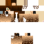 Minecraft skin texture, 64x64 pixels