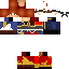 Minecraft skin texture, 64x64 pixels